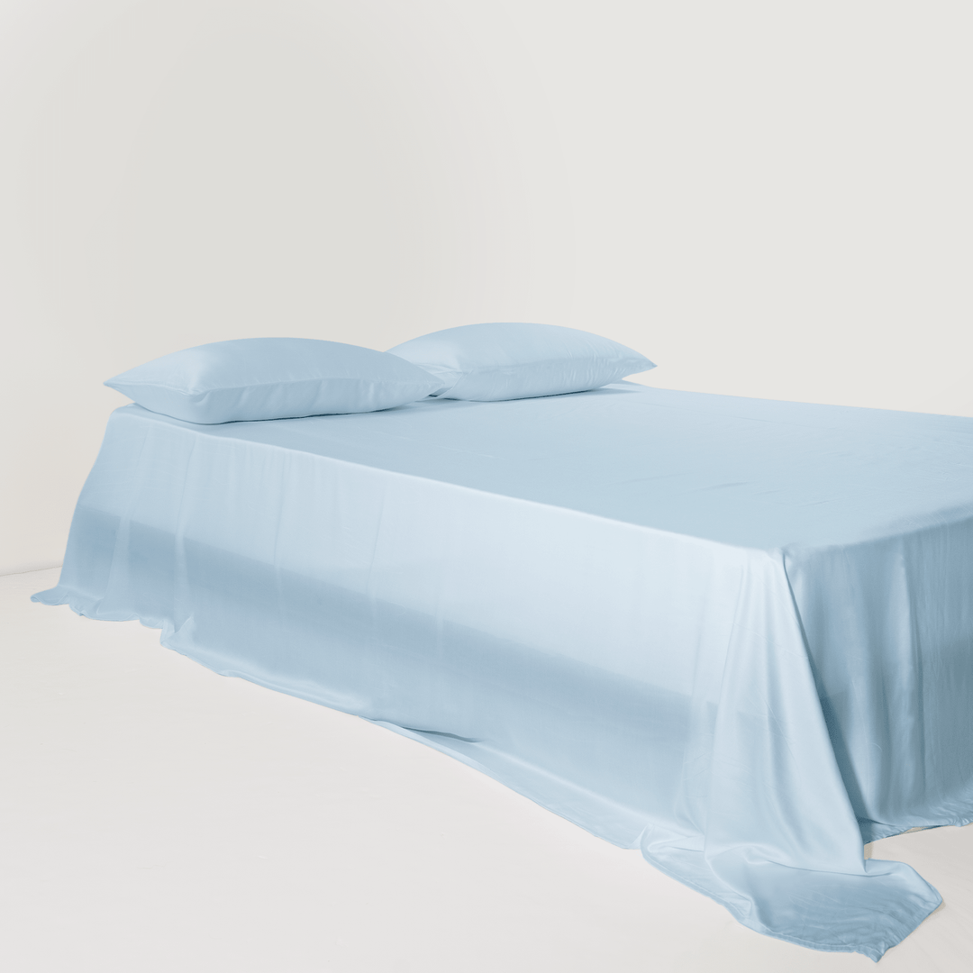 Flat Sheet with a Breathable Surface - Bedroom - Light Blue - Oaksoho