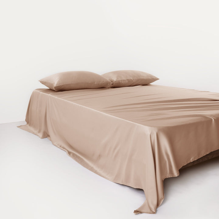 Flat Sheet with a Breathable Surface - Bedroom - Beige - Oaksoho