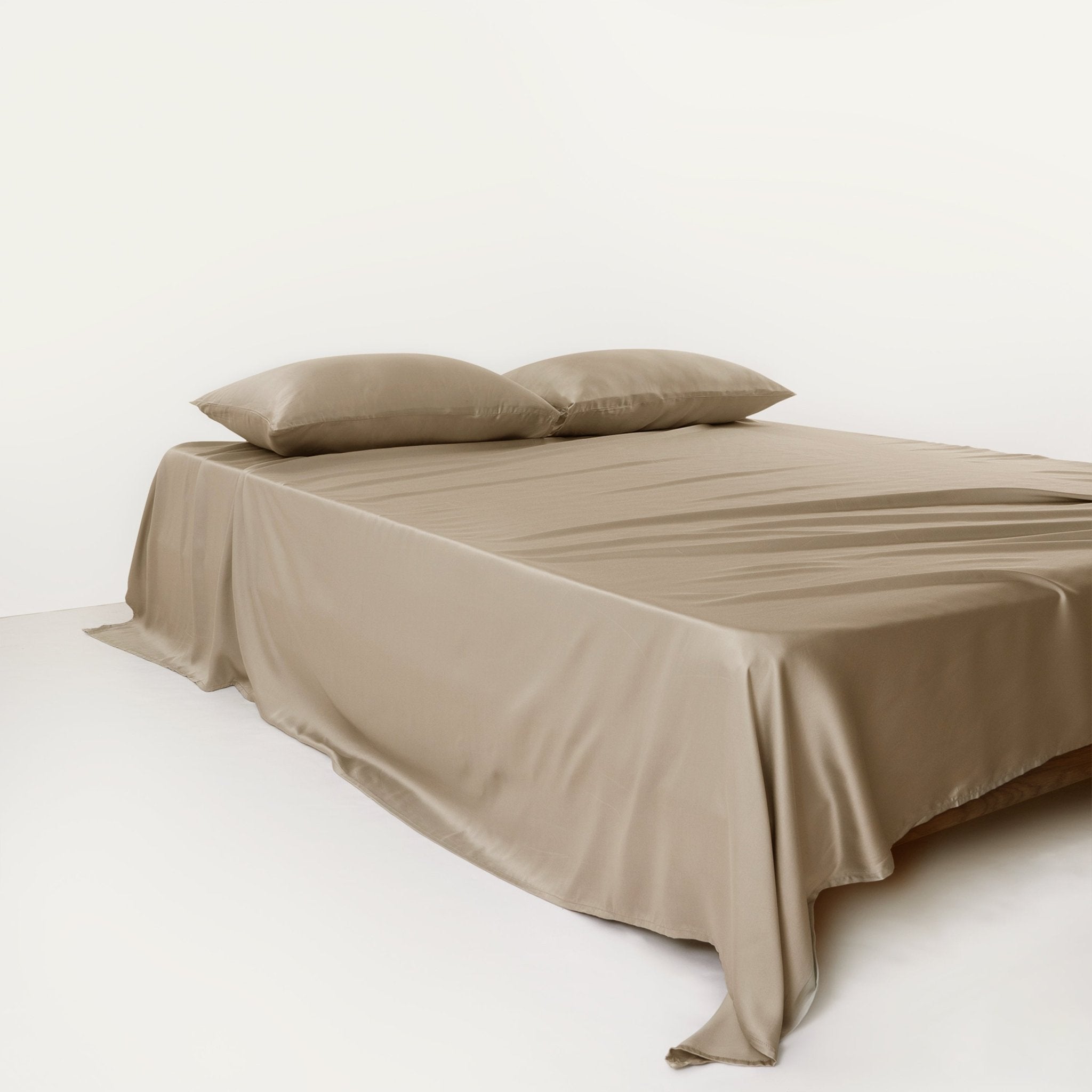 Flat Sheet with a Breathable Surface - Bedroom - Taupe - Oaksoho