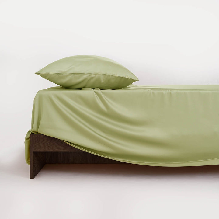 Flat Sheet with a Breathable Surface - Bedroom - Sage Green - Oaksoho