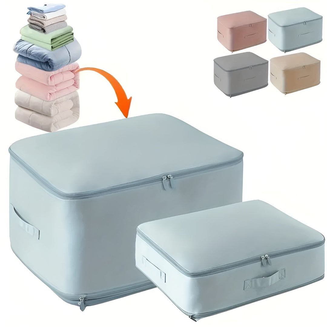 Foldable Compression Storage Bag - Bedroom - Blue - Oaksoho