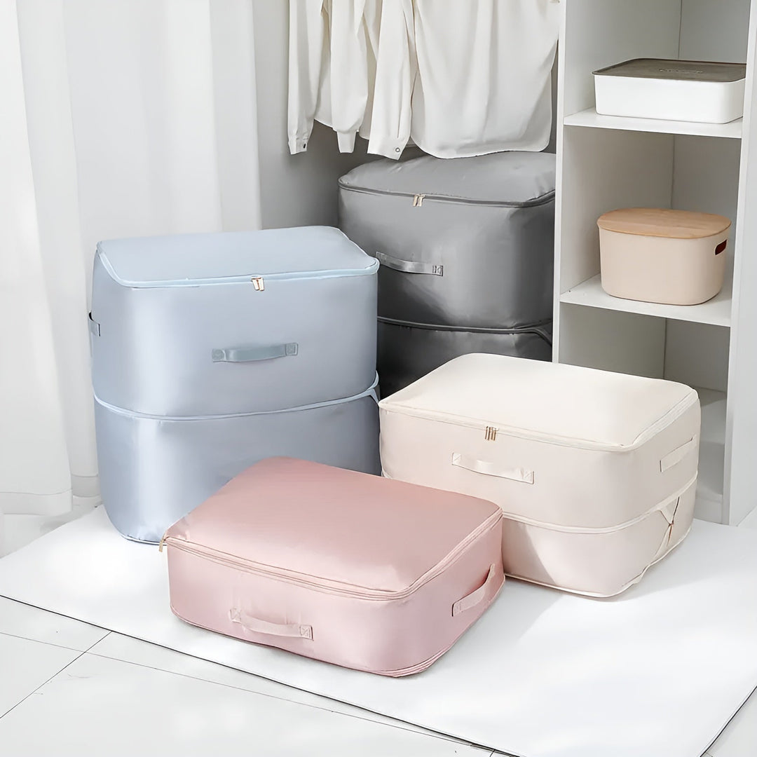 Foldable Compression Storage Bag - Bedroom - Blue - Oaksoho