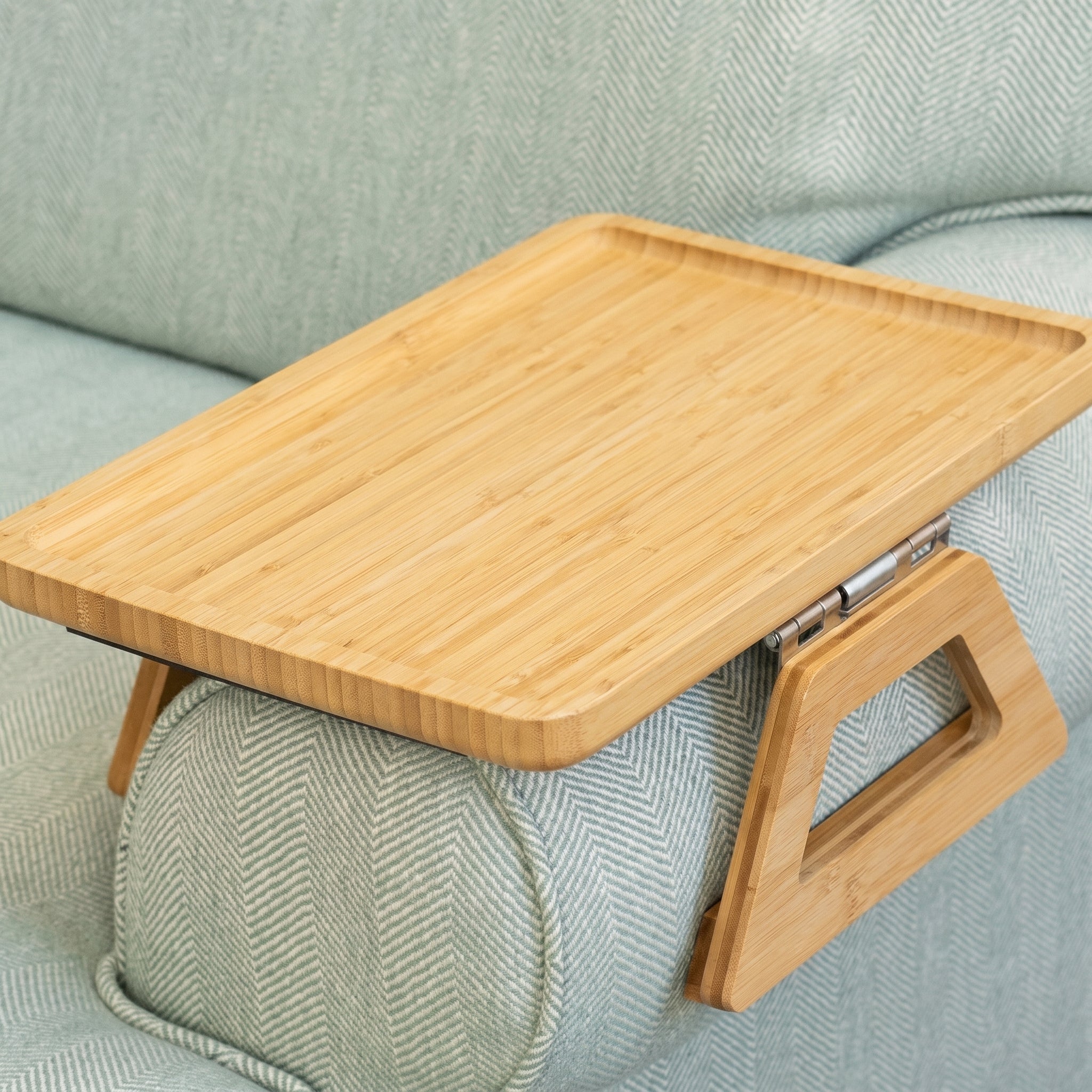 Foldable Sofa Tray with Armrest Attachment - Sofa Tray - Yellow - Oaksoho