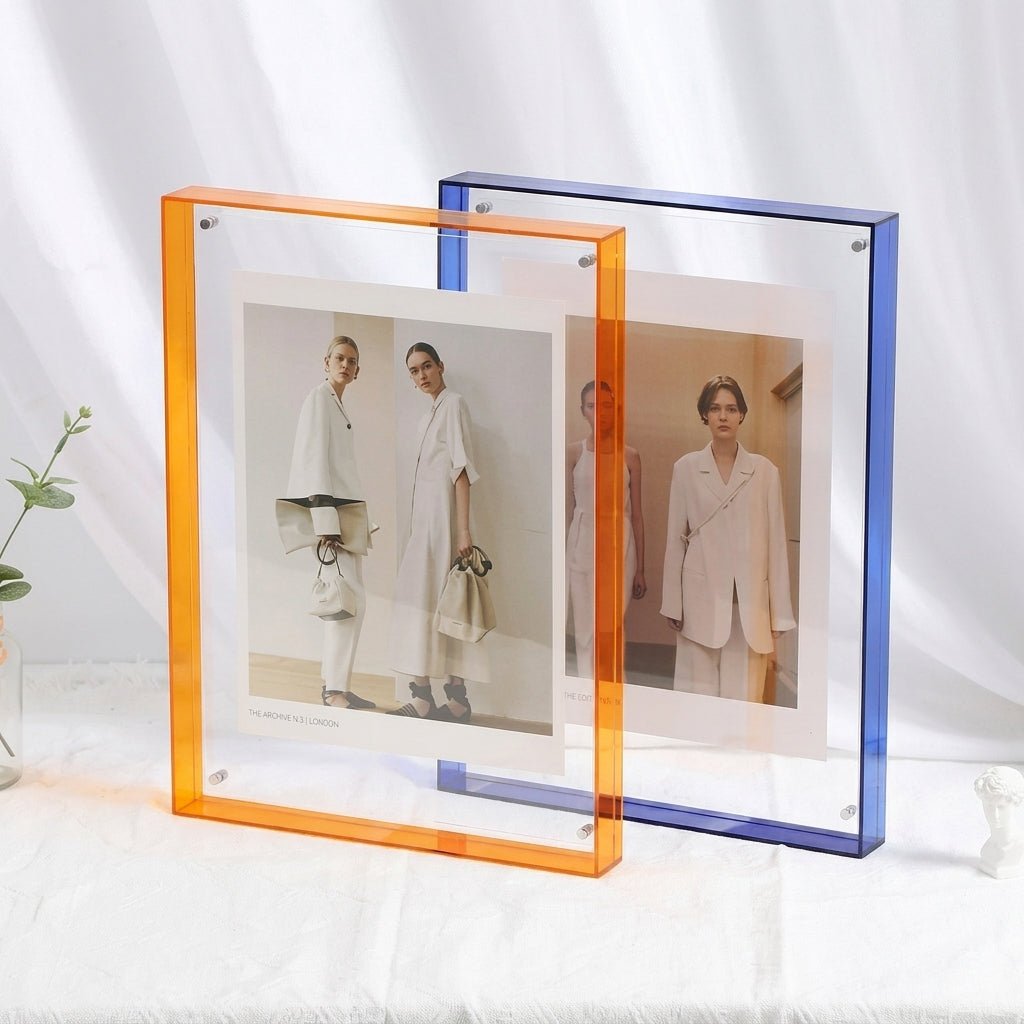 Frameless Transparent Photo Frame - Picture frame - Light Red - Oaksoho