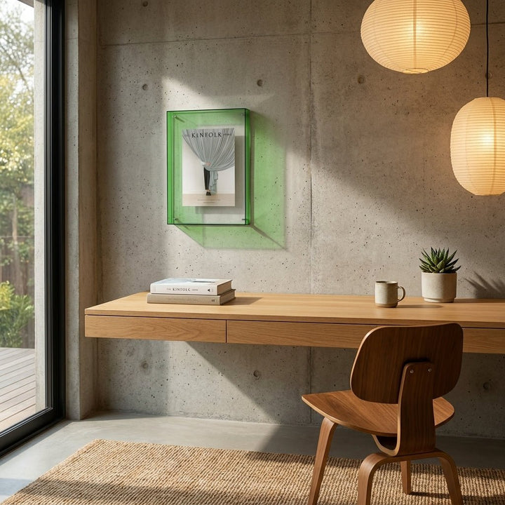 Frameless Transparent Photo Frame - Picture frame - Green - Oaksoho