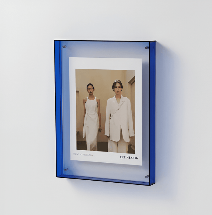Frameless Transparent Photo Frame - Picture frame - Blue - Oaksoho