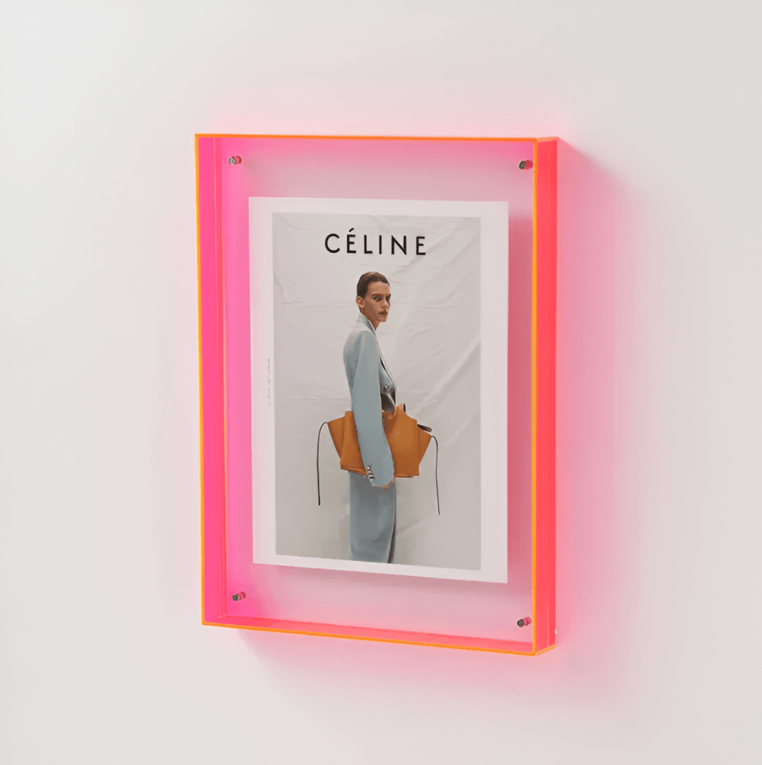 Frameless Transparent Photo Frame - Picture frame - Light Red - Oaksoho
