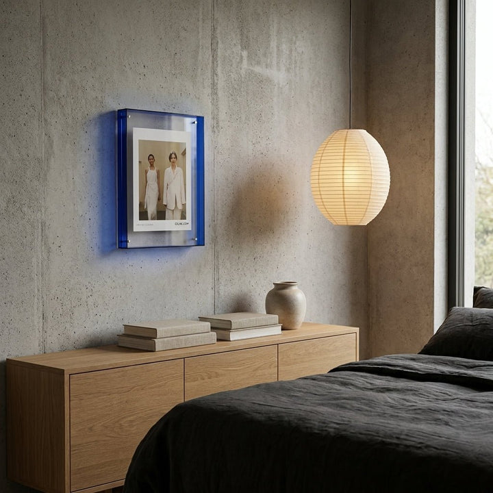 Frameless Transparent Photo Frame - Picture frame - Blue - Oaksoho