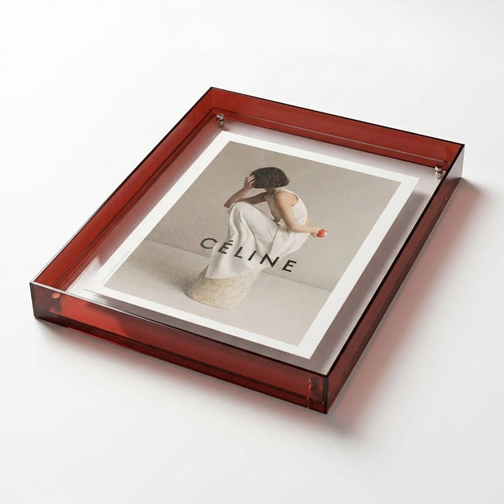 Frameless Transparent Photo Frame - Picture frame - Brown - Oaksoho