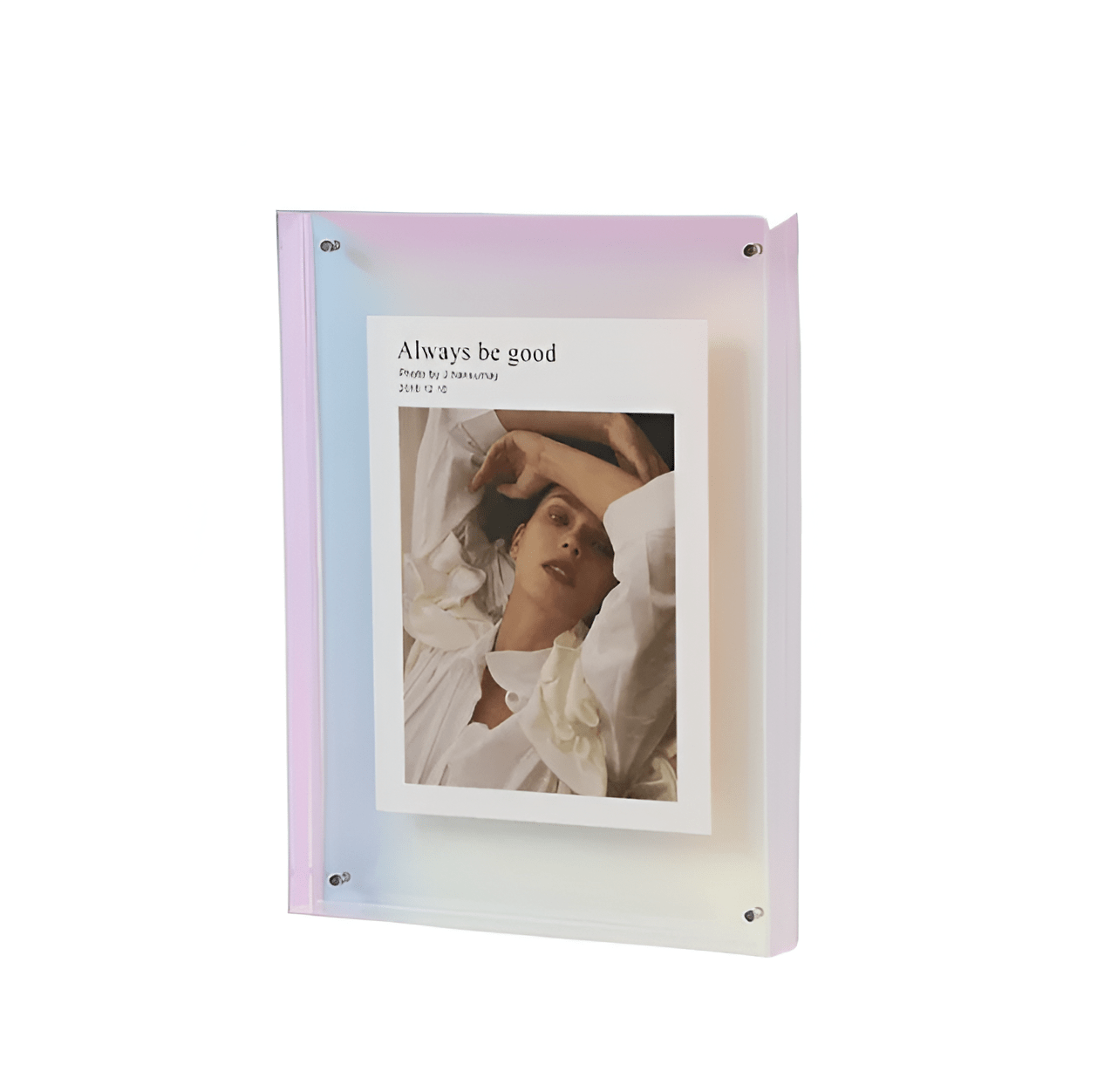 Frameless Transparent Photo Frame - Picture frame - Purple- Oaksoho