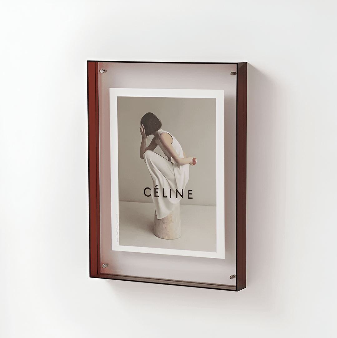 Frameless Transparent Photo Frame - Picture frame - Brown - Oaksoho