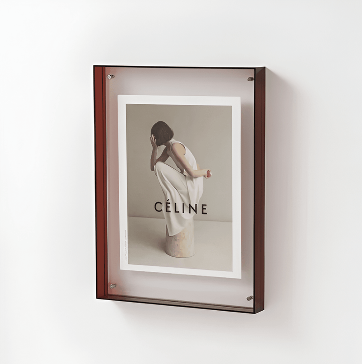 Frameless Transparent Photo Frame - Picture frame - Brown - Oaksoho