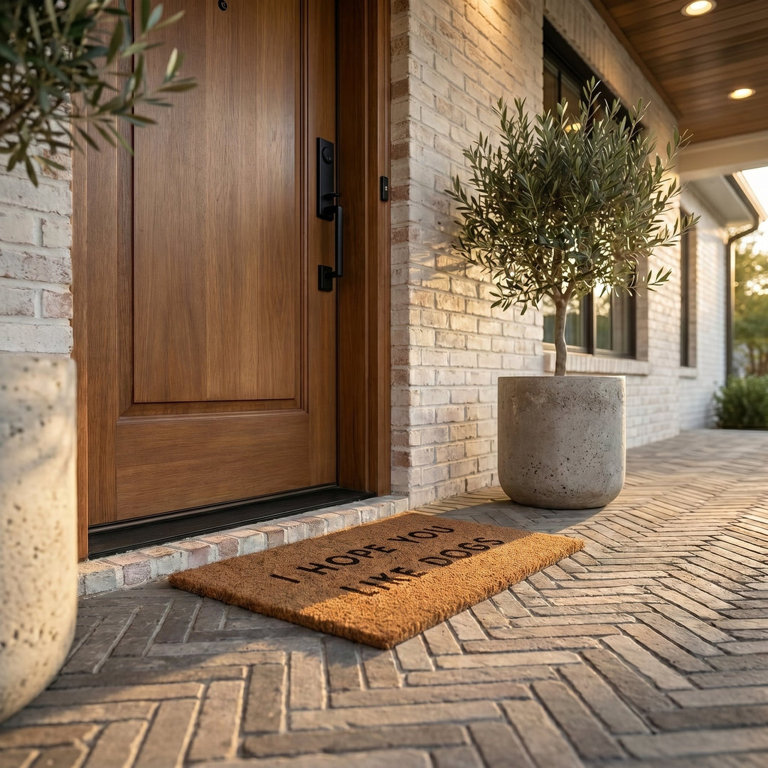 Front Door Mat with Inscription - Door Mat - Oaksoho