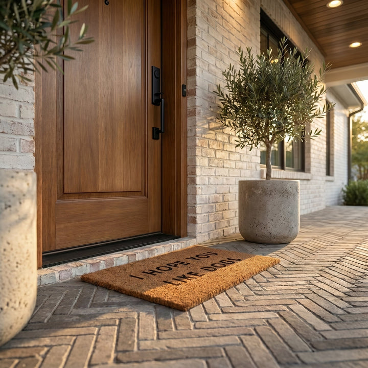 Front Door Mat with Inscription - Door Mat - Oaksoho
