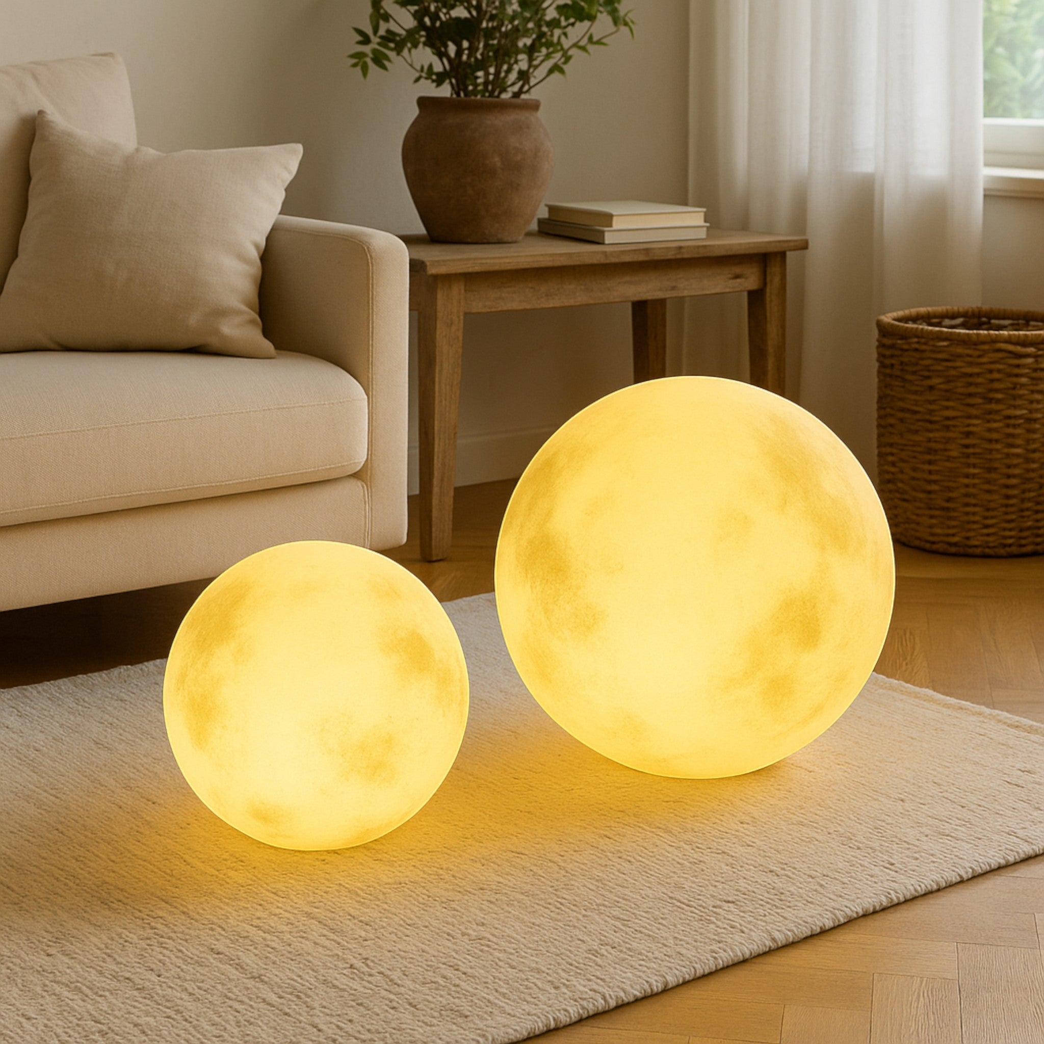 Garden Lamp in Moon Shape for Atmospheric Outdoor Areas - Garden Lamp - Wired - Oaksoho
