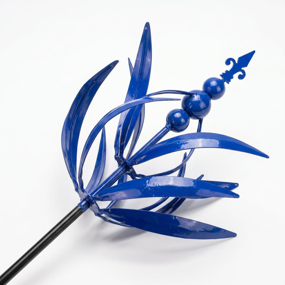 Garden Wind Spinner with Lotus Flower Design - Windspinner - Oaksoho