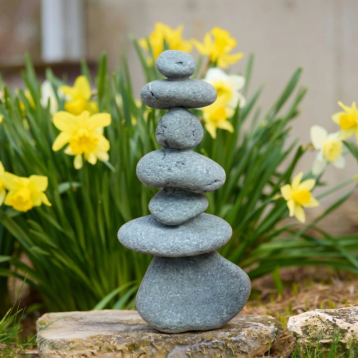 Handcrafted Limestone Cairn Sculpture for Garden Decoration - Cairn Sculpture - Oaksoho