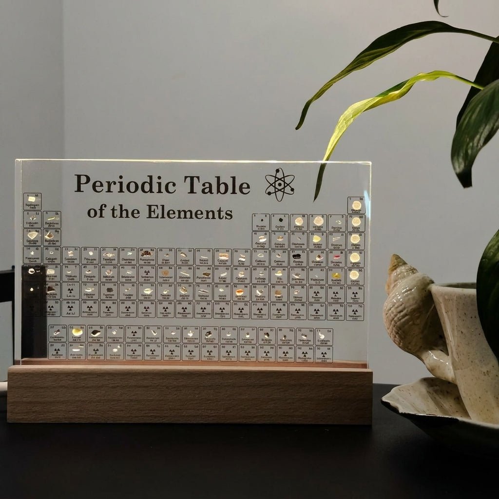 Illuminated Periodic Table Acrylic Desk Lamp Decoration - Table Lamps - Large - Oaksoho