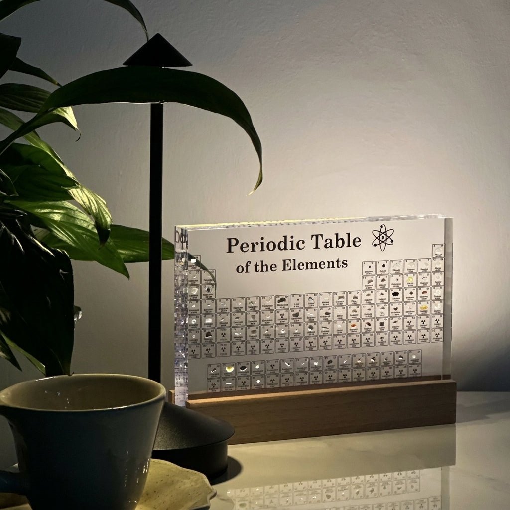 Illuminated Periodic Table Acrylic Desk Lamp Decoration - Table Lamps - Large - Oaksoho