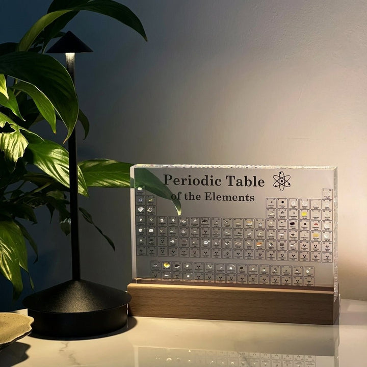 Illuminated Periodic Table Acrylic Desk Lamp Decoration - Table Lamps - Large - Oaksoho