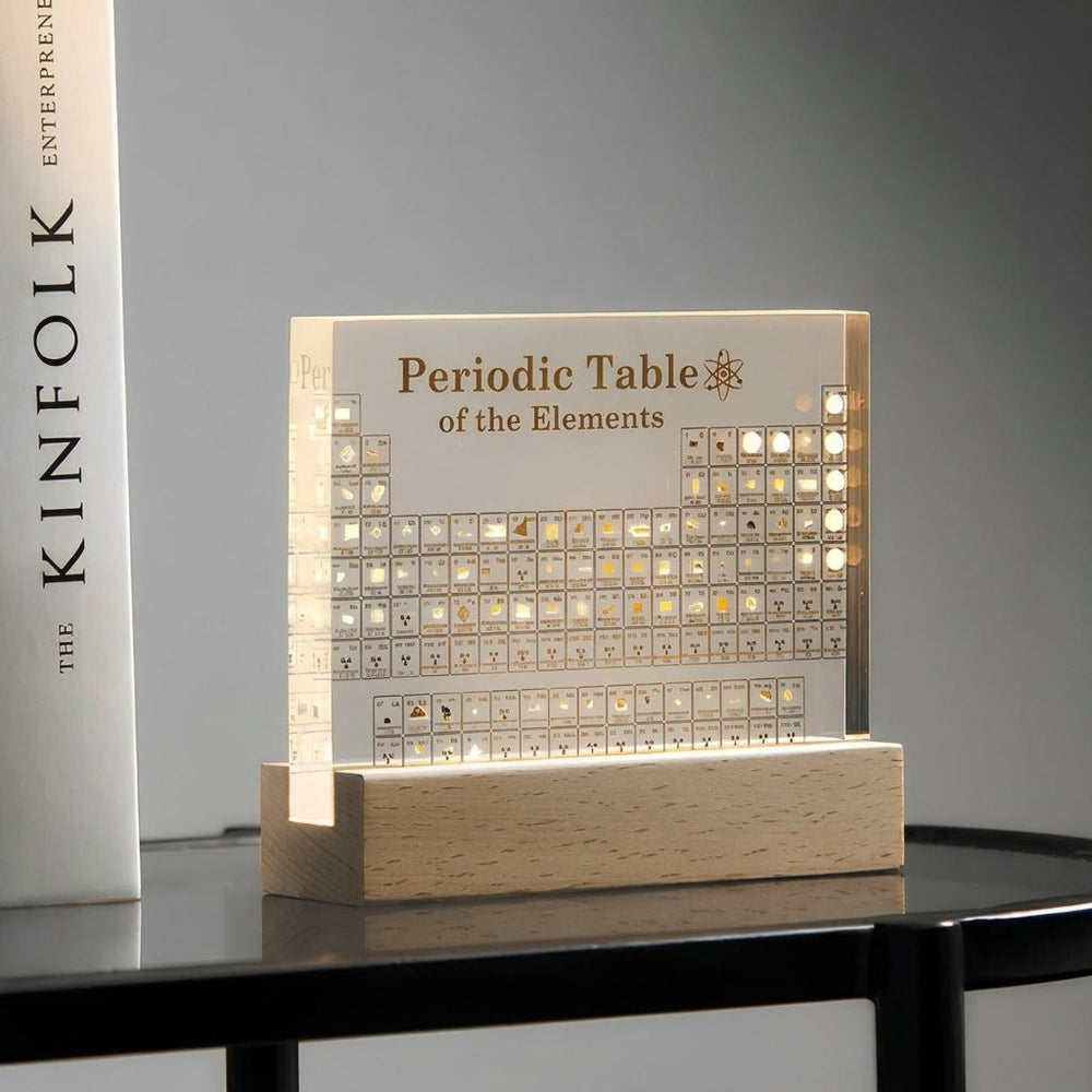 Illuminated Periodic Table Acrylic Desk Lamp Decoration - Table Lamps - Small - Oaksoho