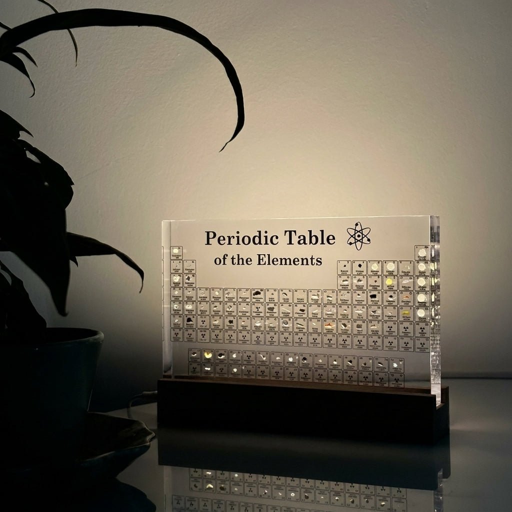 Illuminated Periodic Table Acrylic Desk Lamp Decoration - Table Lamps - Large - Oaksoho