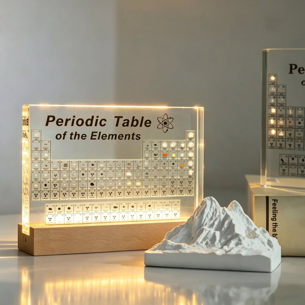 Illuminated Periodic Table Acrylic Desk Lamp Decoration - Table Lamps - Small - Oaksoho