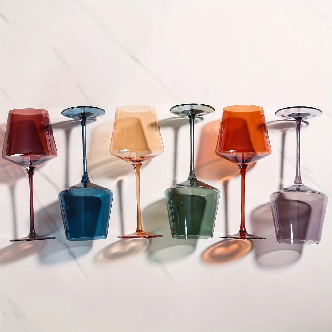 Colorful Wine Glasses Set