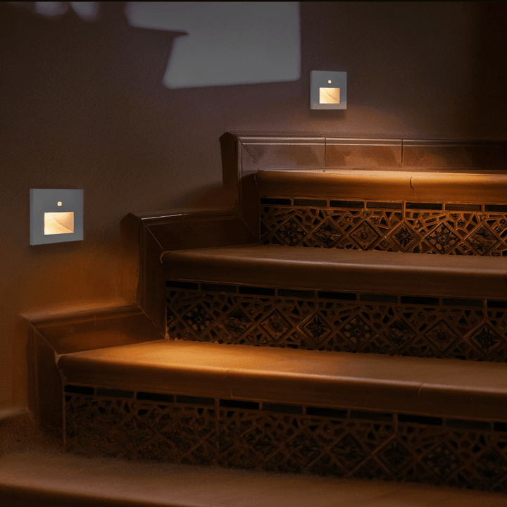 Jannis – LED Stair Light with Motion Sensor for Indoor Use - Wandleuchte - Grey with Sensor B - Oaksoho