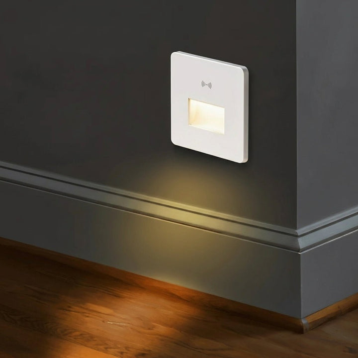 Jannis – LED Stair Light with Motion Sensor for Indoor Use - Wandleuchte - White with Sensor A - Oaksoho