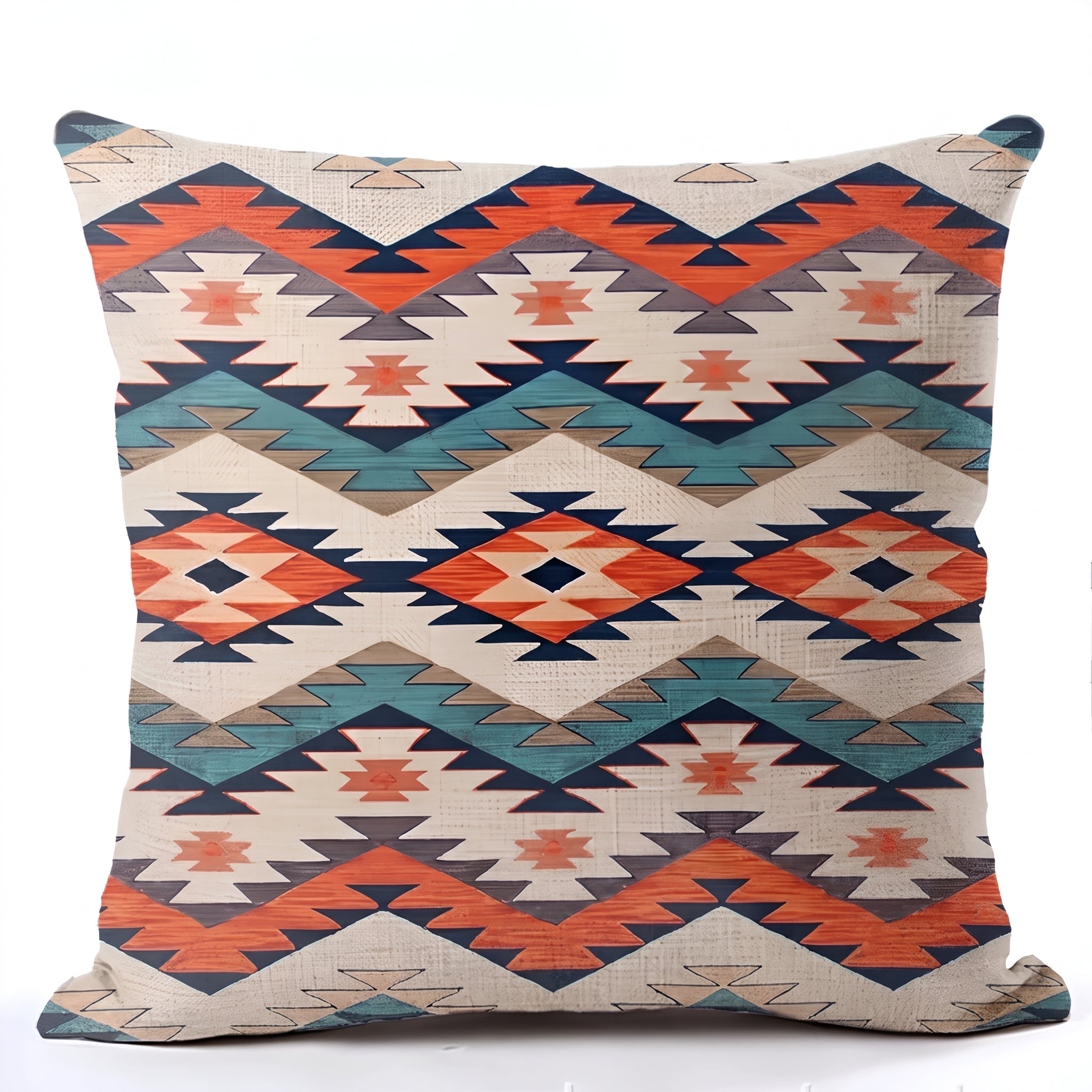 Kilim Cushion Cover with Geometric Ethnic Pattern - Chair & Sofa Cushion Covers - Tribal - Oaksoho
