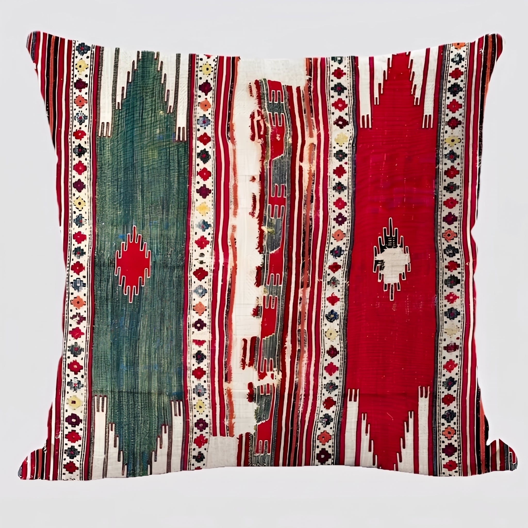 Kilim Cushion Cover with Geometric Ethnic Pattern - Chair & Sofa Cushion Covers - Navajo - Oaksoho