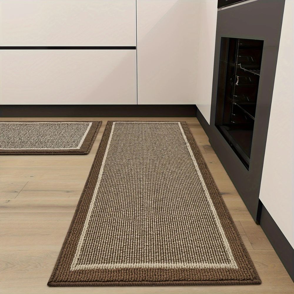 Kitchen Runner Set with Non - Slip Backing - Kitchen & Dining - Mocha - Oaksoho