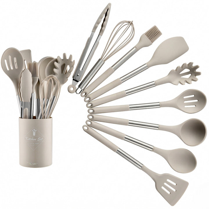 Kitchen Set for Efficient Cooking and Baking - Kitchen & Dining - Beige - Oaksoho