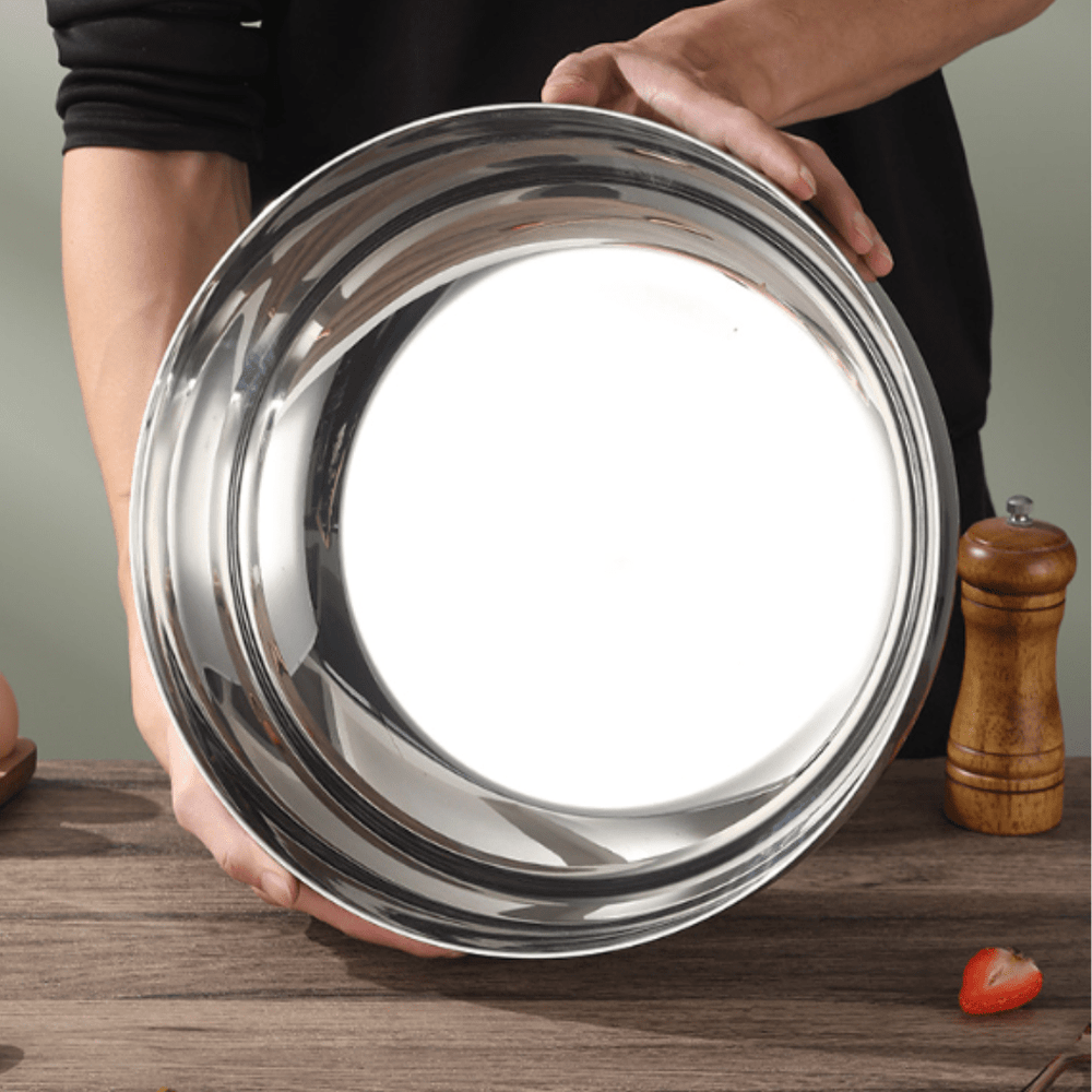 Large Mixing Bowl with Glass Lid - Mixing Bowl - Oaksoho