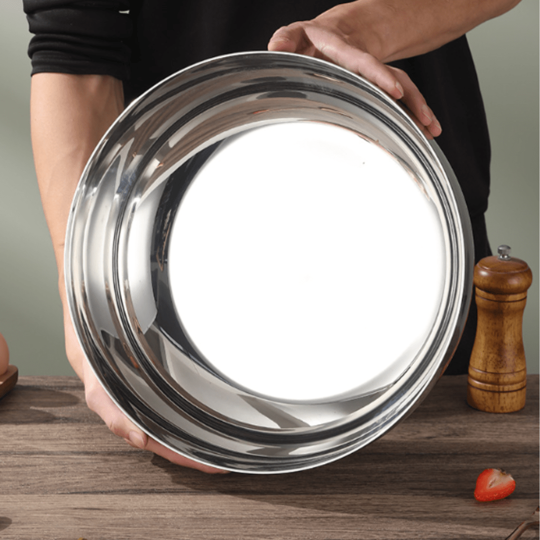 Large Mixing Bowl with Glass Lid - Mixing Bowl - Oaksoho