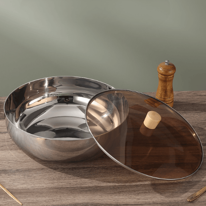 Large Mixing Bowl with Glass Lid - Mixing Bowl - Oaksoho