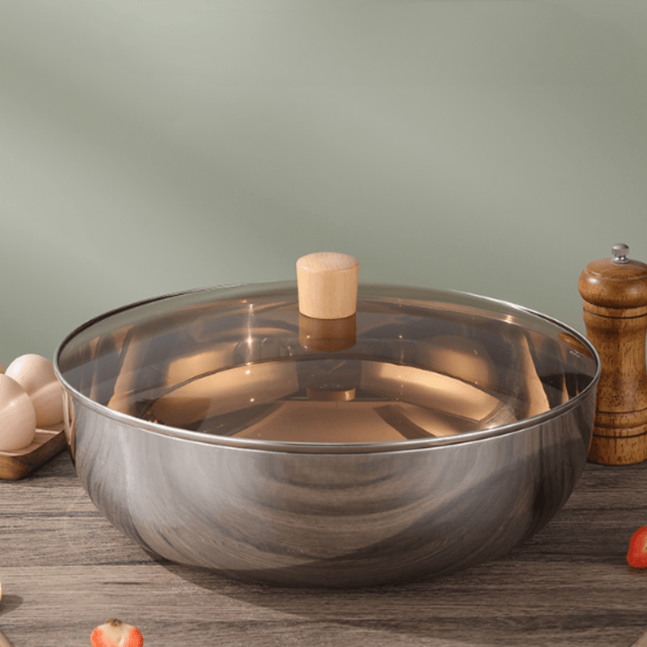 Large Mixing Bowl with Glass Lid - Mixing Bowl - Oaksoho