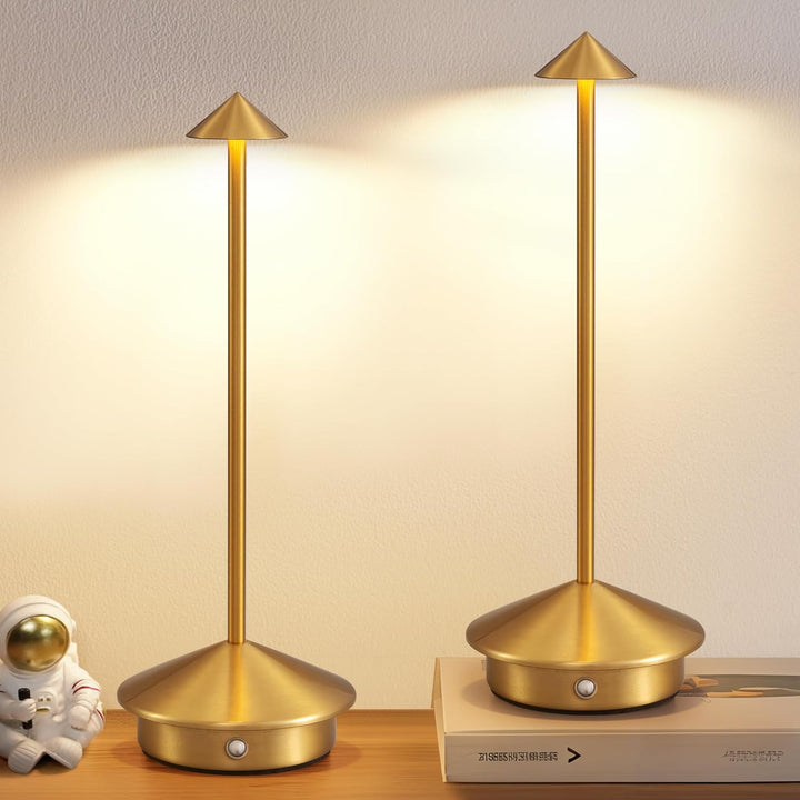 LED Desk Lamp for Desk and Nightstand - Table Lamps - Brown - Oaksoho