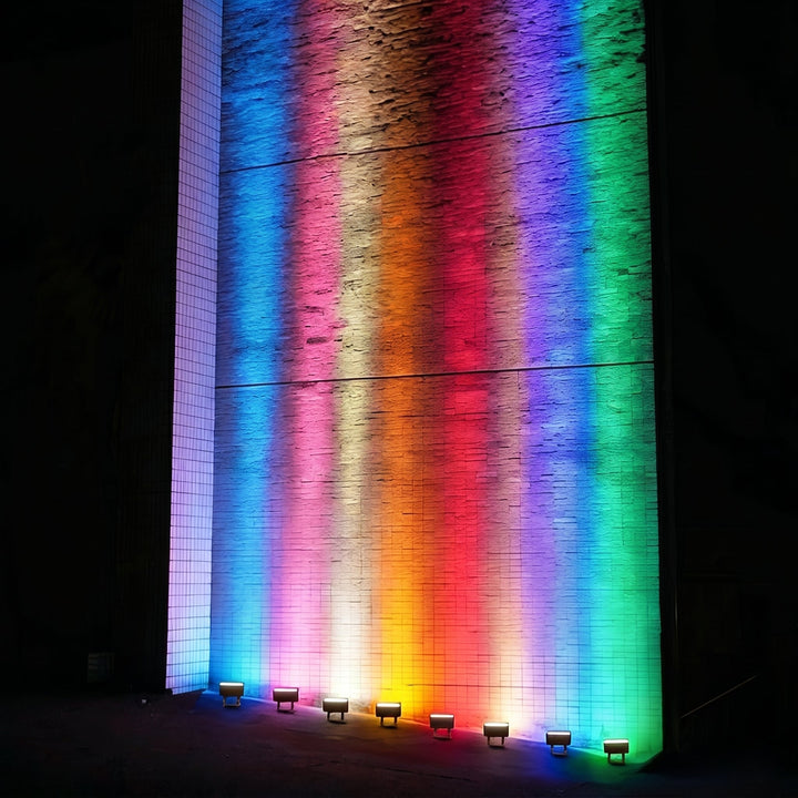 LED Ground Recessed Spotlight for Facade Uplighting - LED Spotlight - Red - Oaksoho