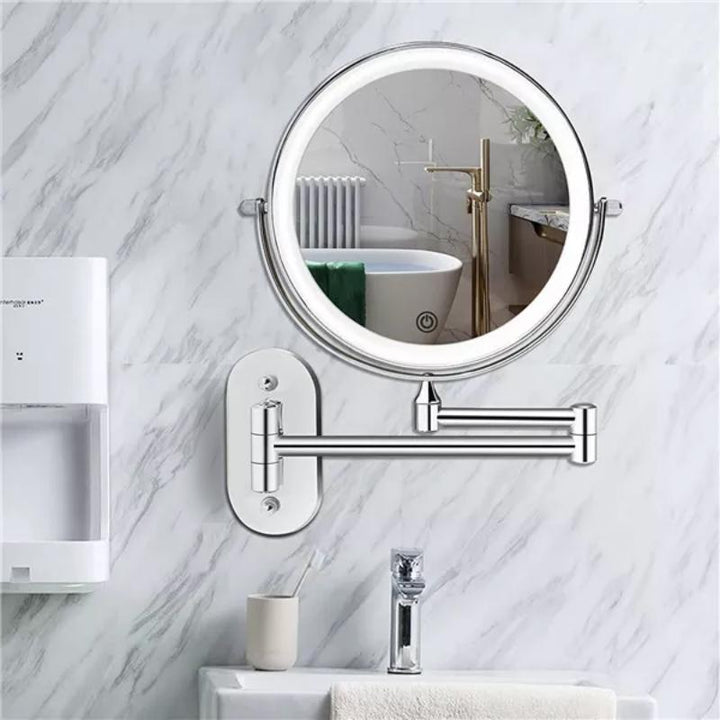 LED Makeup Mirror with Magnification and Wall Mount - Vanity mirror - Oaksoho