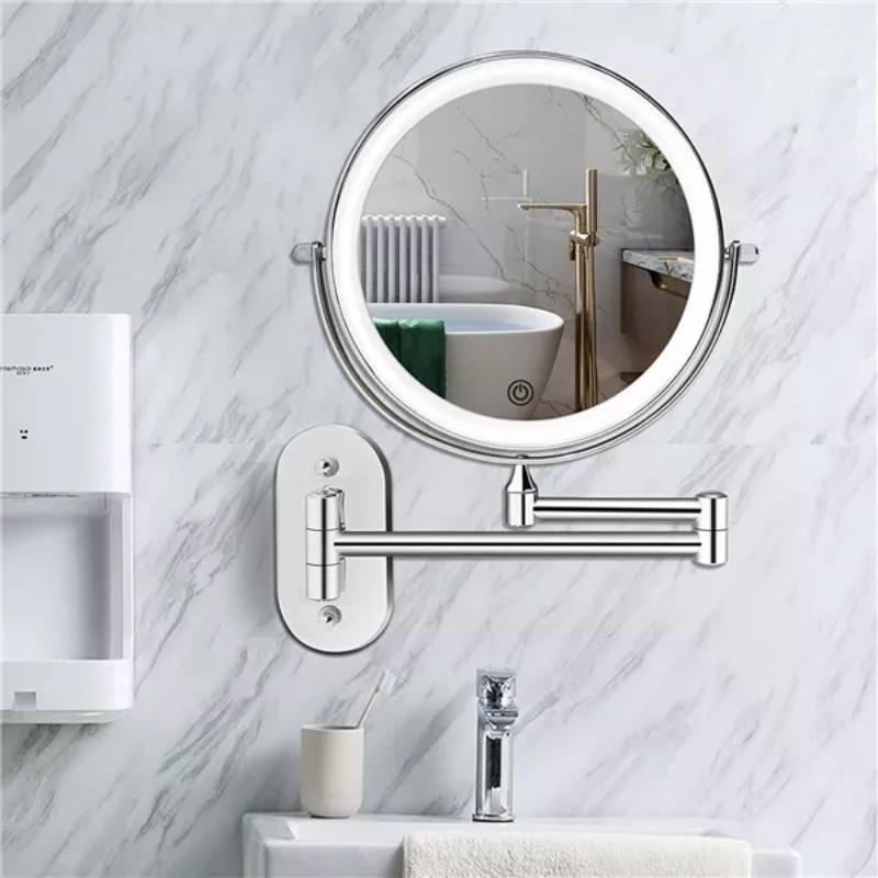 LED Makeup Mirror with Magnification and Wall Mount - Vanity mirror - Oaksoho