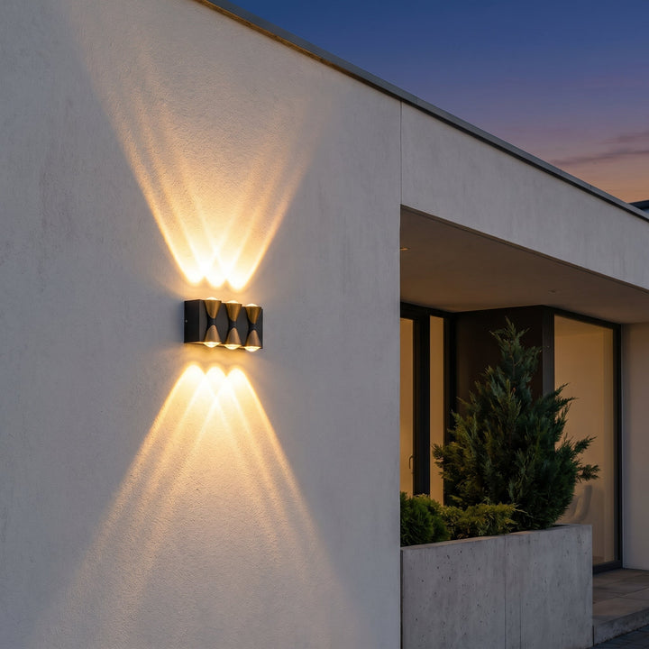 LED Outdoor Wall Light 6 - Beam Up Down Effect - Wall Lights - Oaksoho
