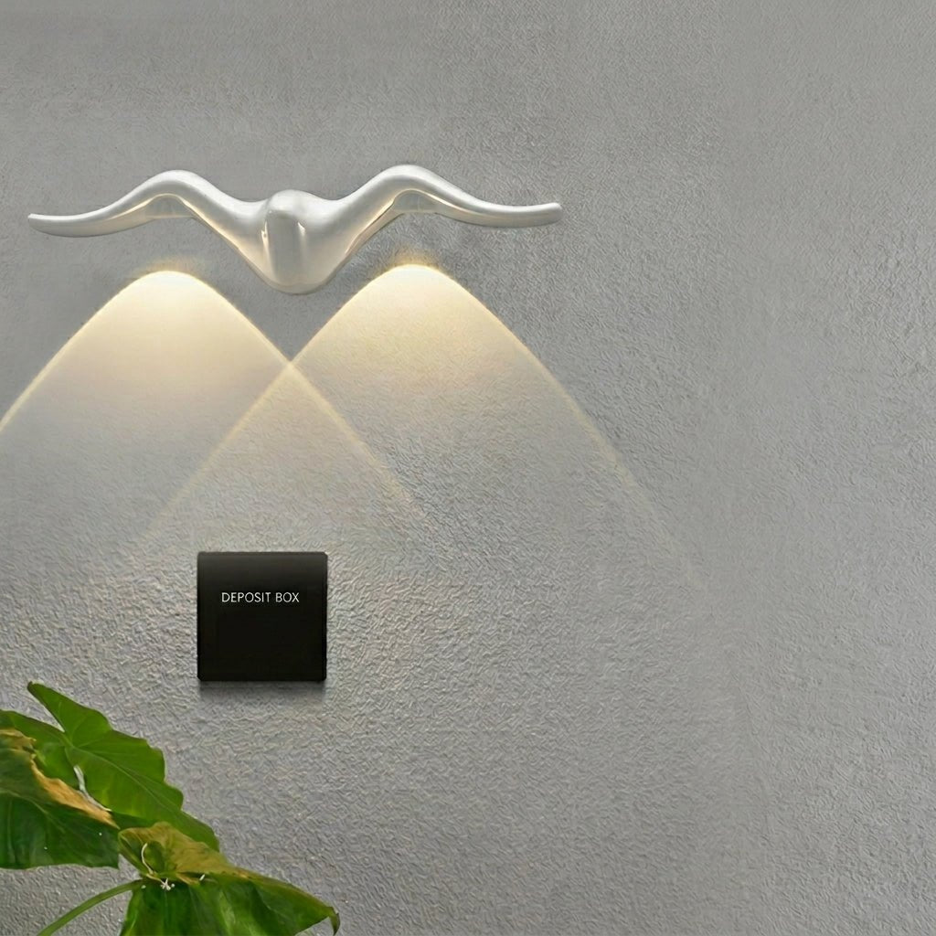 LED Outdoor Wall Light in Decorative Form - Wall Light - White - Oaksoho