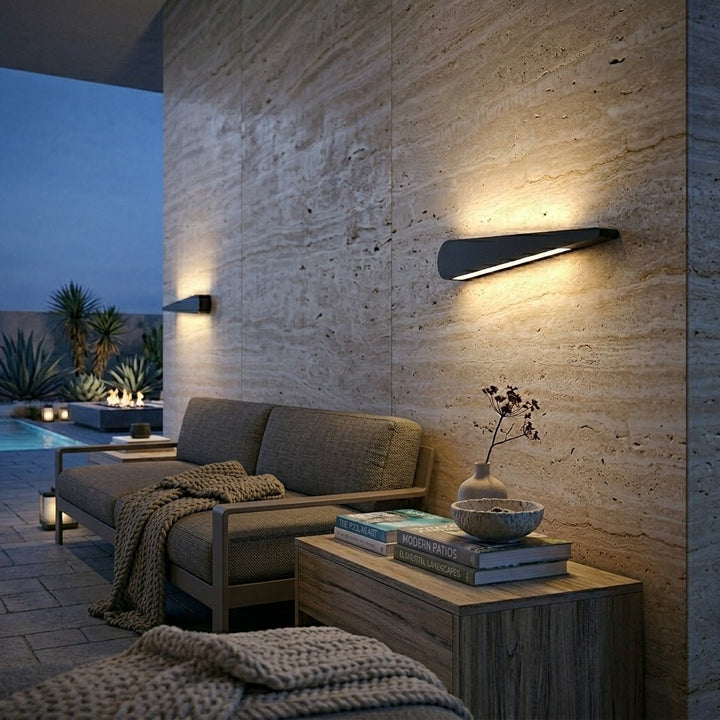LED Outdoor Wall Light in Decorative Form - Wall Light - White - Oaksoho