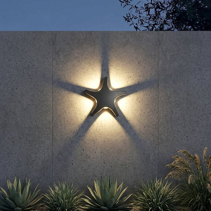 LED Outdoor Wall Light in Decorative Form - Wall Light - Black - Oaksoho