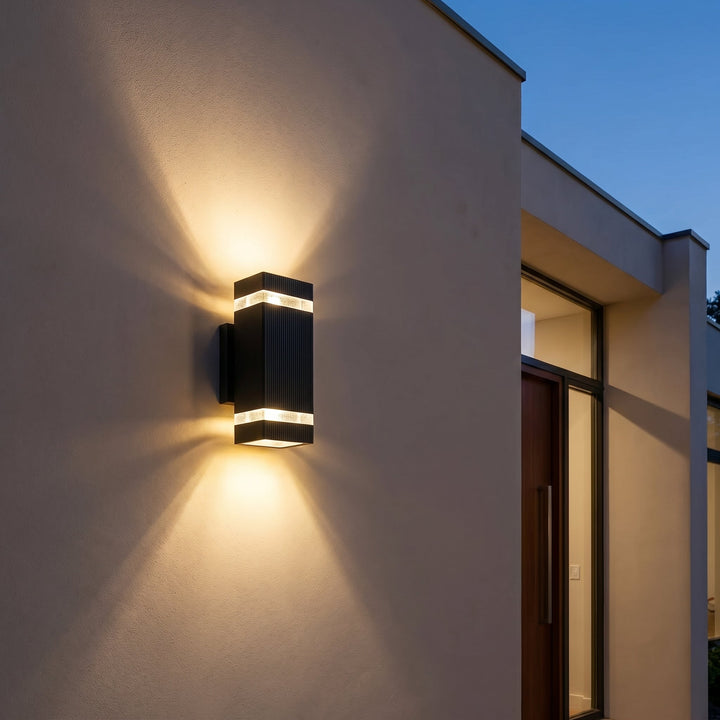 LED Outdoor Wall Light with Up - Down Light Effect - Wall Light - Warm Light - Oaksoho