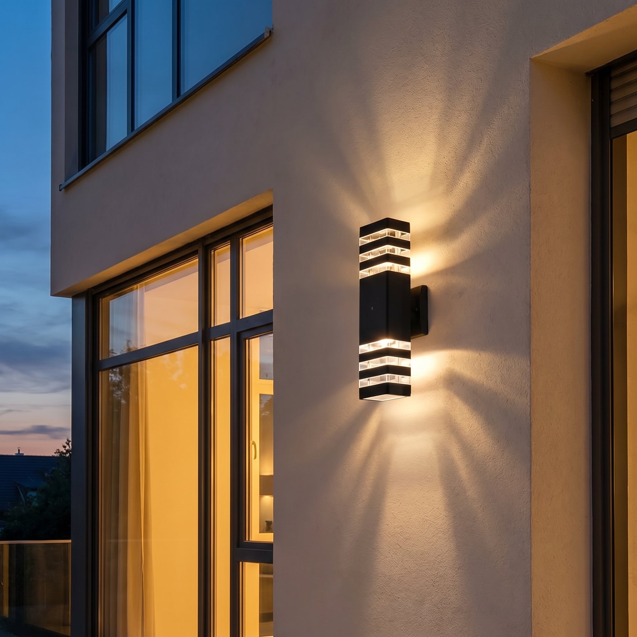 LED Outdoor Wall Light with Up - Down Light Effect - Wall Light - Warm Light - Oaksoho