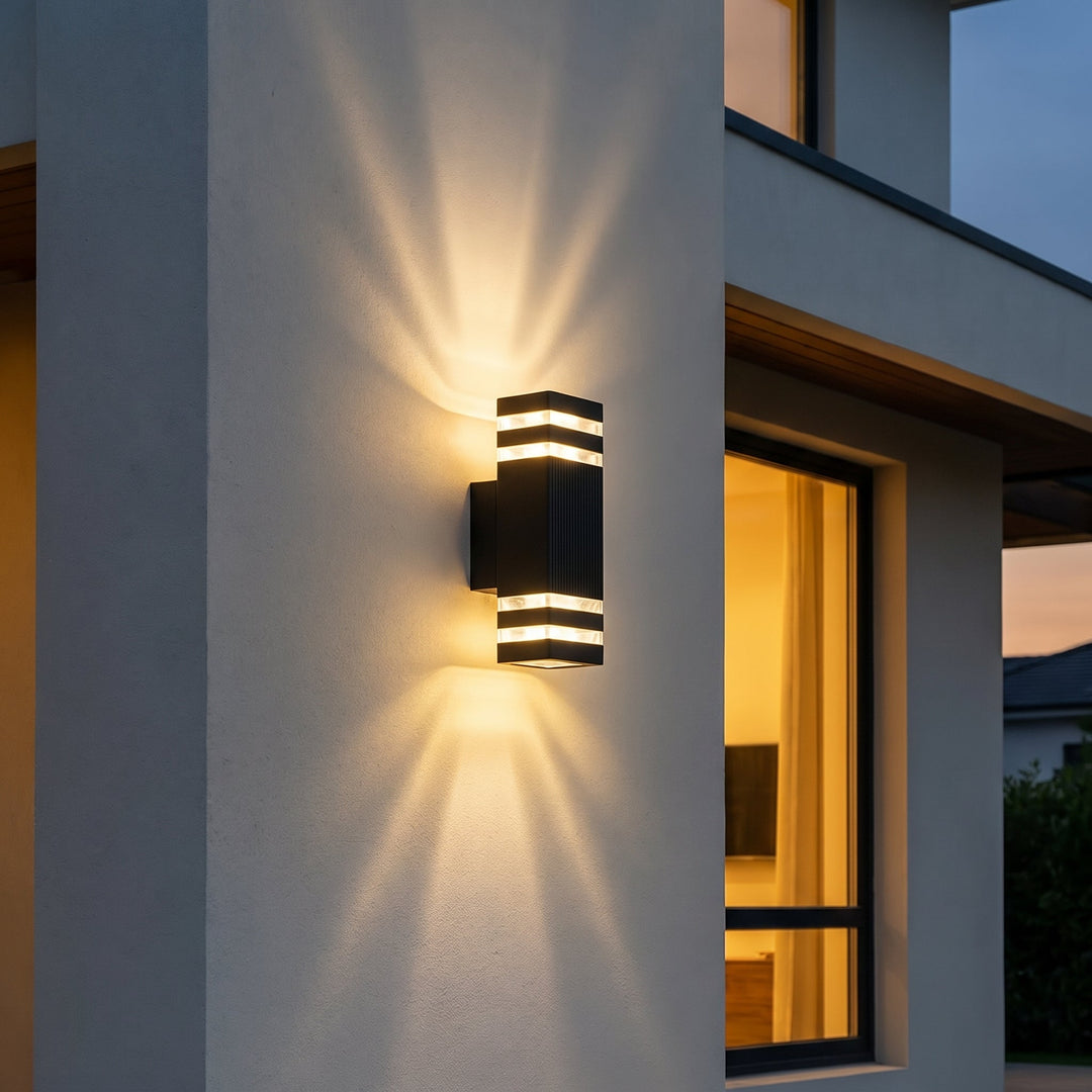 LED Outdoor Wall Light with Up - Down Light Effect - Wall Light - Warm Light - Oaksoho