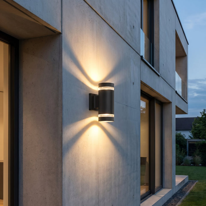 LED Outdoor Wall Light with Up - Down Light Effect - Wall Light - Warm Light - Oaksoho